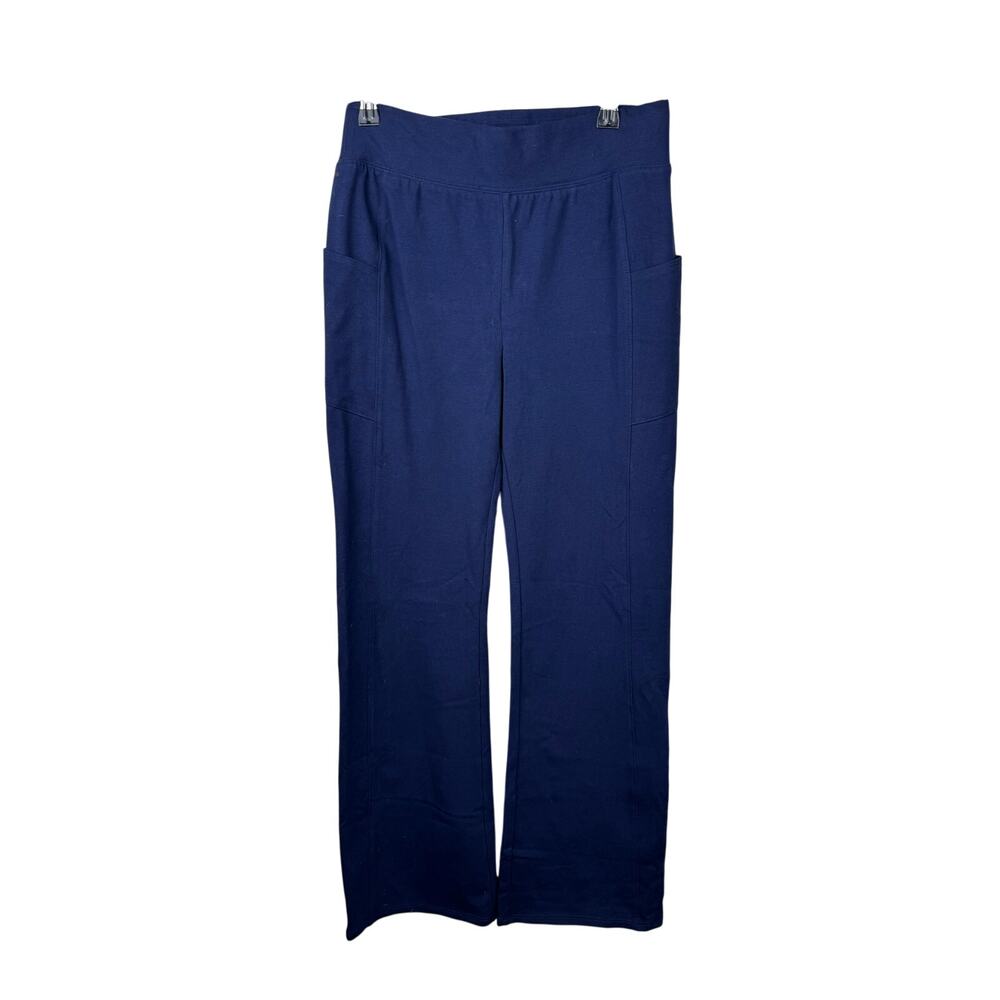 QVC Denim&Co Reg Yoga Stretch Lightly Boot Pant w/Pockets Navy NWOT Size XS - Picture 4 of 8